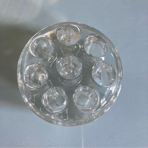 Vintage Glass Flower Frog With Flaws - Picture 2 of 6